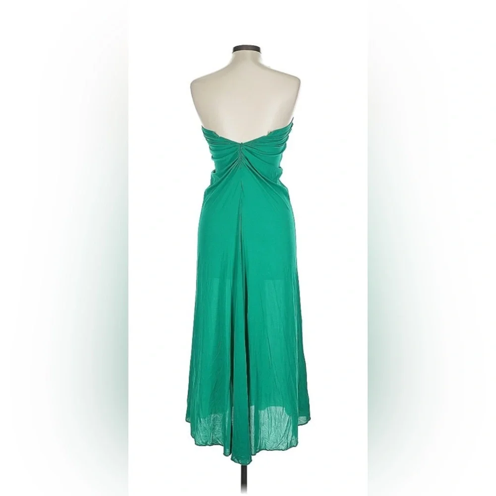 Paco Rabanne Green Strapless Gown - Picture 2 of 9